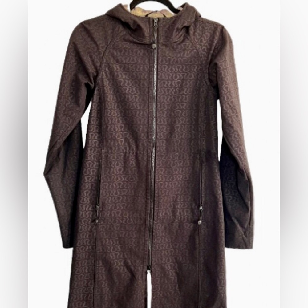 Lululemon Black Apres Logo Trench Coat - Women’s Size 4